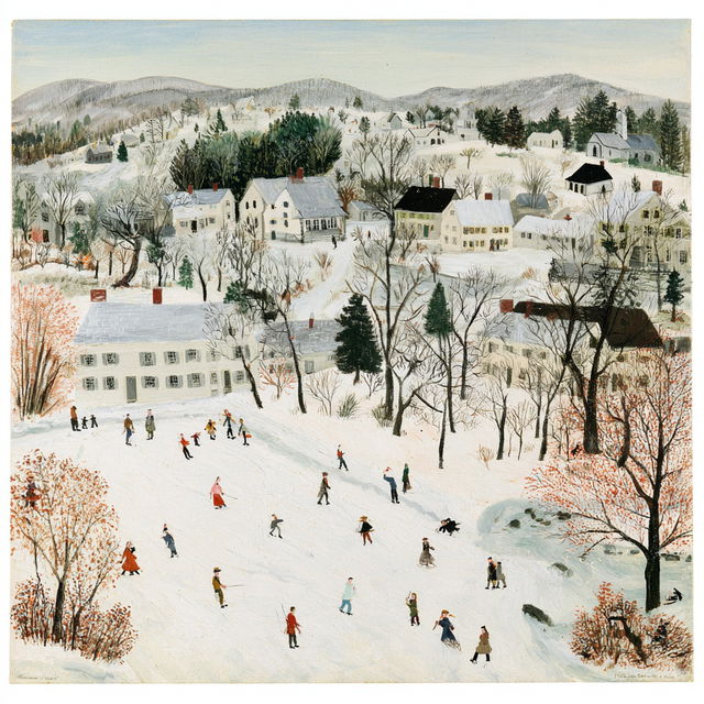 Grandma Moses style, Midjourney V8.2, render 2 of 4