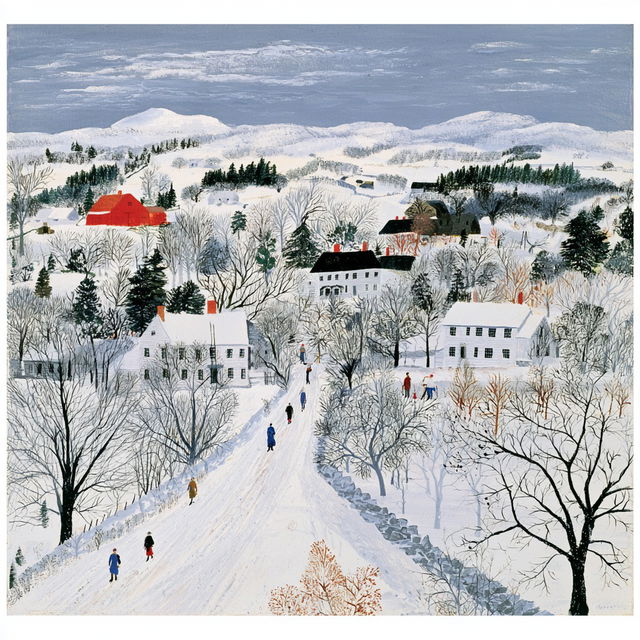 Grandma Moses style, Midjourney V8.2, render 4 of 4