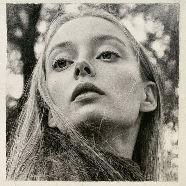 Graphite drawing style, Midjourney V8.2, render 3 of 4