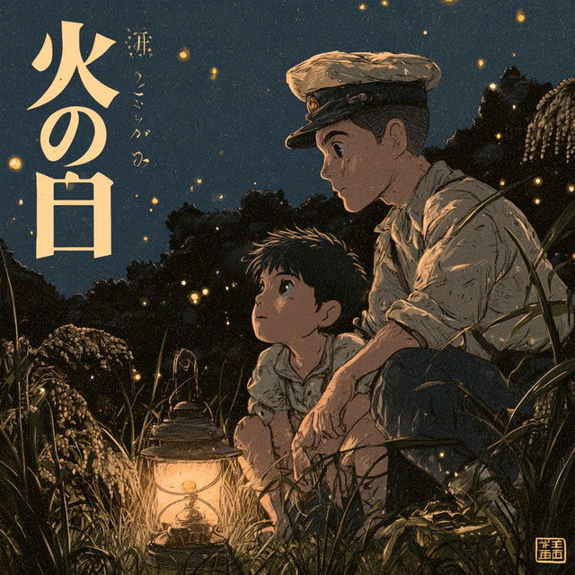 Grave of the Fireflies style, Midjourney V8.2, render 2 of 4