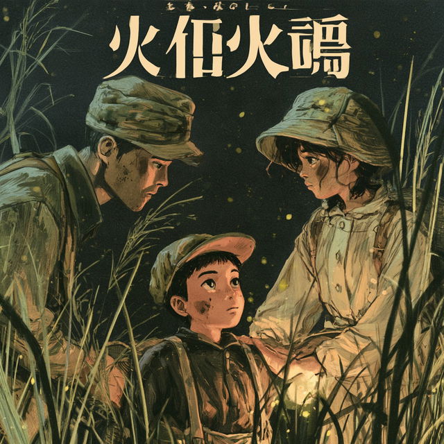 Grave of the Fireflies style, Midjourney V8.2, render 4 of 4