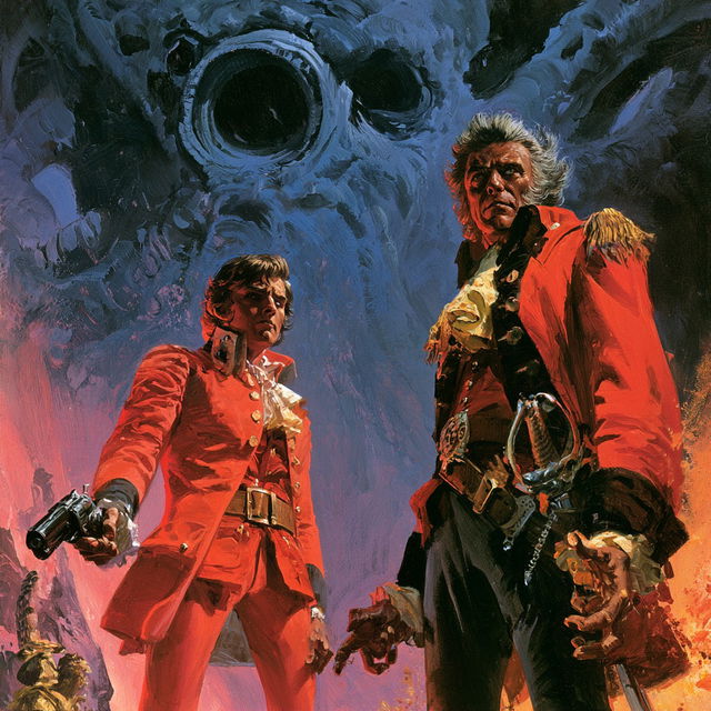 Gray Morrow style, Midjourney V8.2, render 3 of 4