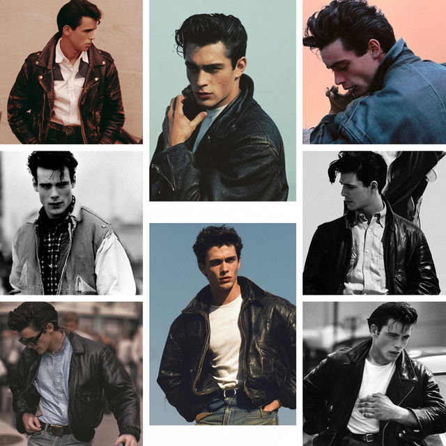 Greaser fashion style, Midjourney V8.2, render 2 of 4