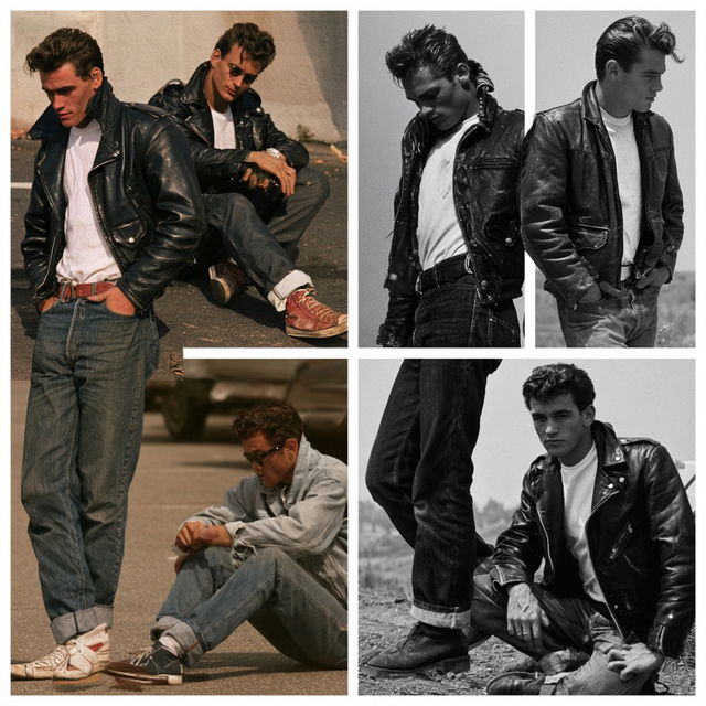 Greaser fashion style, Midjourney V8.2, render 3 of 4