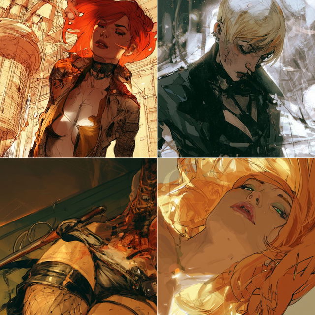 Greg Tocchini style, Midjourney V8.2, render 4 of 4