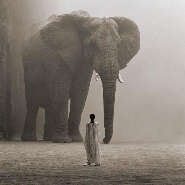 Gregory Colbert style, Midjourney V8.2, render 2 of 4
