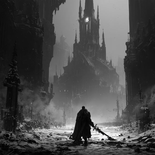 Grimdark style, Midjourney V8.2, render 3 of 4