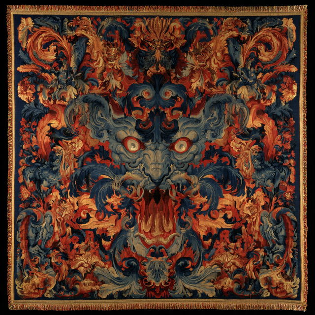 Grotesque tapestry style, Midjourney V8.2, render 4 of 4