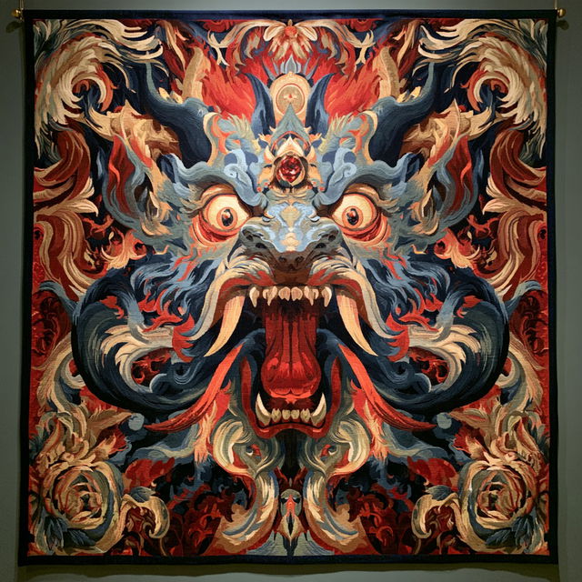 Grotesque tapestry style, Midjourney V8.2, render 3 of 4