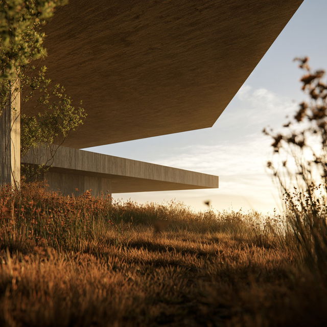 Ground-level view style, Midjourney V8.2, render 2 of 4