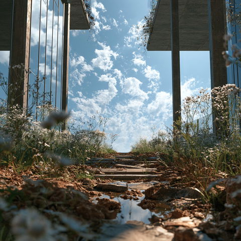 Ground-level view style (Modifiers), Midjourney V8.2