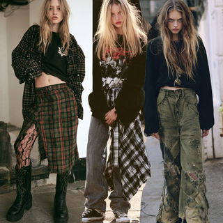Grunge fashion style, Midjourney V8.2, render 3 of 4