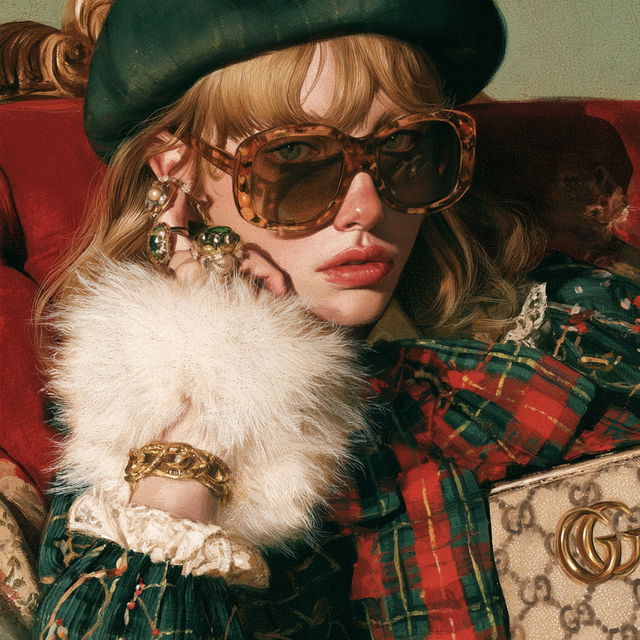 Gucci style, Midjourney V8.2, render 2 of 4