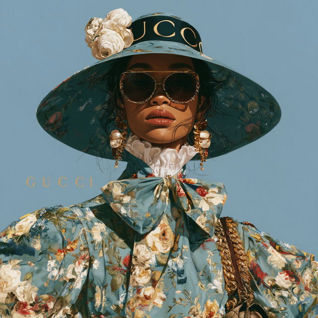 Gucci style, Midjourney V8.2, render 1 of 4