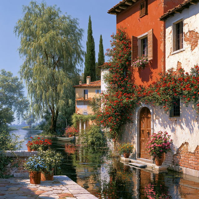 Guido Borelli da Caluso style, Midjourney V8.2, render 1 of 4