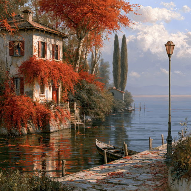Guido Borelli da Caluso style, Midjourney V8.2, render 4 of 4