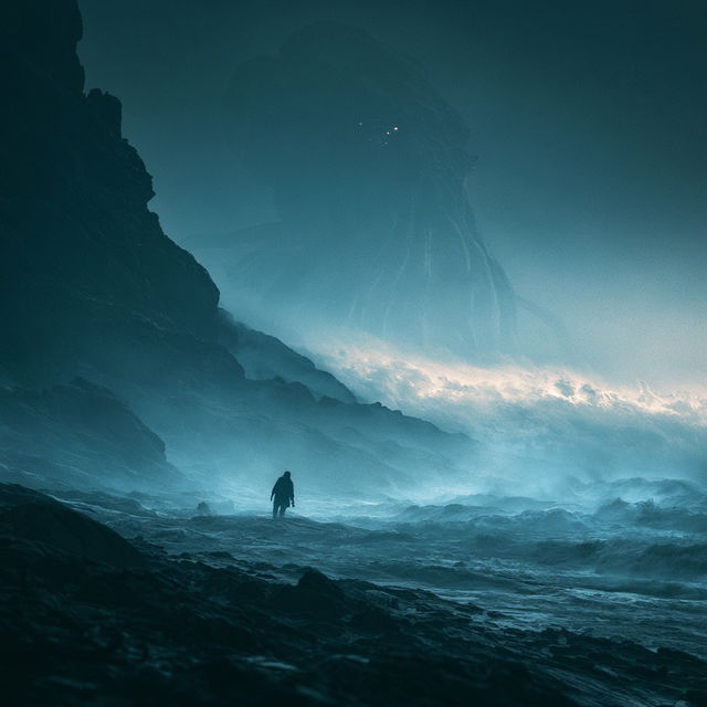 Guillem H. Pongiluppi style, Midjourney V8.2, render 1 of 4