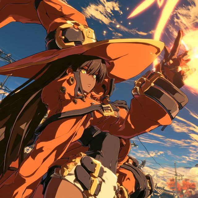 Guilty Gear Xrd REV 2 style, Midjourney V8.2, render 3 of 4