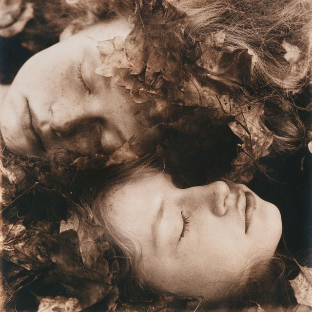 Gum Bichromate style, Midjourney V8.2, render 1 of 4
