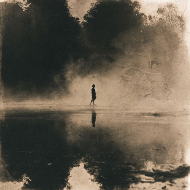 Gum Bichromate style, Midjourney V8.2, render 4 of 4