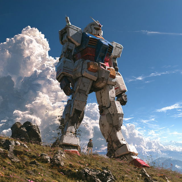 Gundam style, Midjourney V8.2, render 4 of 4