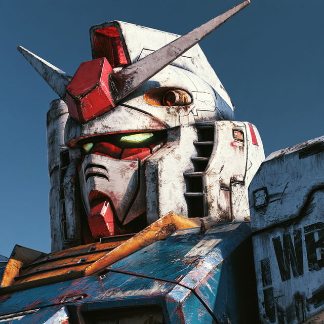 Gundam style, Midjourney V8.2, render 3 of 4
