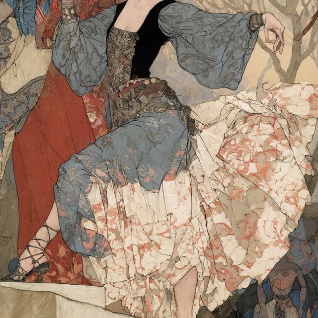 Gustav-Adolf Mossa style, Midjourney V8.2, render 4 of 4