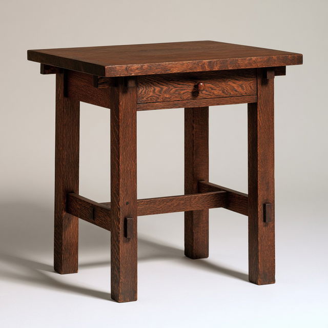 Gustav Stickley style, Midjourney V8.2, render 2 of 4