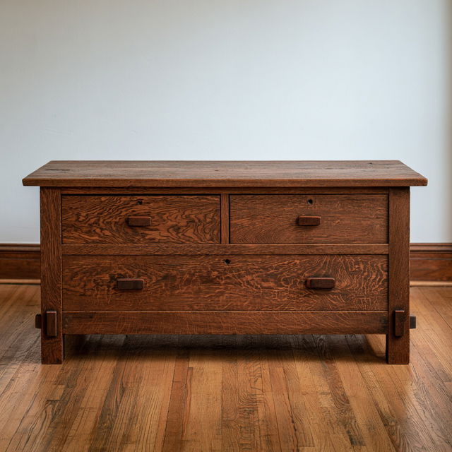 Gustav Stickley style, Midjourney V8.2, render 4 of 4