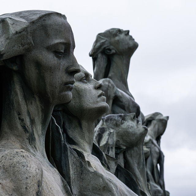 Gustav Vigeland style, Midjourney V8.2, render 2 of 4