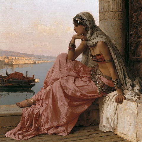 Gustave Boulanger style (Painters), Midjourney V8.2
