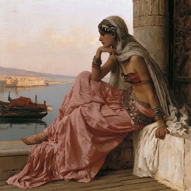 Gustave Boulanger style, Midjourney V8.2, render 1 of 4