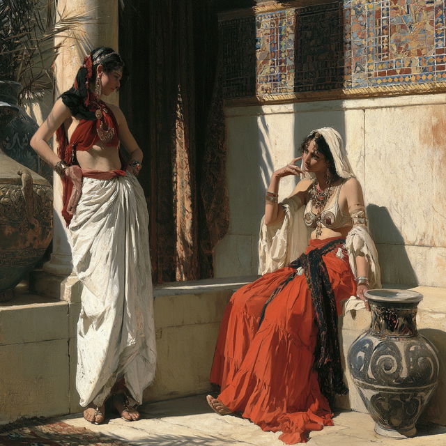 Gustave Boulanger style, Midjourney V8.2, render 4 of 4