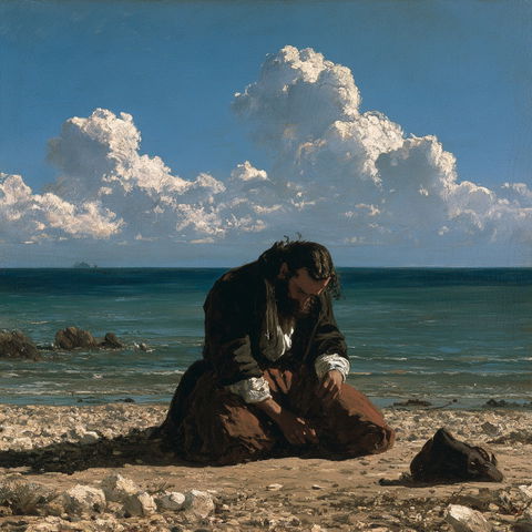 Gustave Courbet style (Painters), Midjourney V8.2