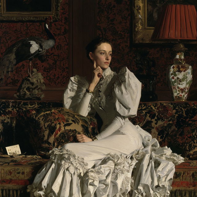 Gustave de Jonghe style, Midjourney V8.2, render 2 of 4
