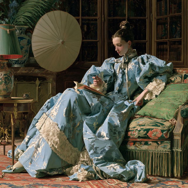 Gustave de Jonghe style, Midjourney V8.2, render 1 of 4