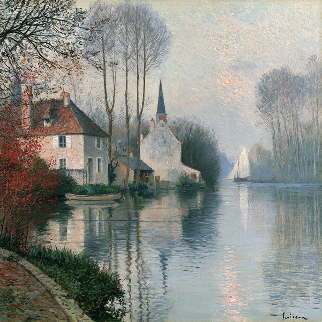 Gustave Loiseau style, Midjourney V8.2, render 2 of 4