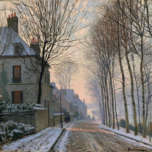 Gustave Loiseau style, Midjourney V8.2, render 1 of 4