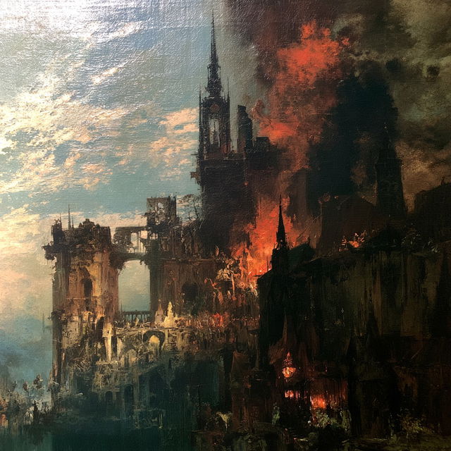 Gustave Moreau style, Midjourney V8.2, render 3 of 4