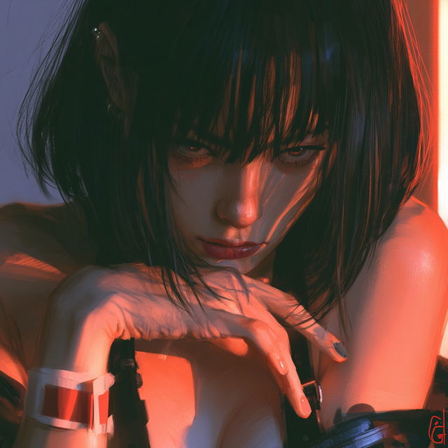 Guweiz style, Midjourney V8.2, render 2 of 4