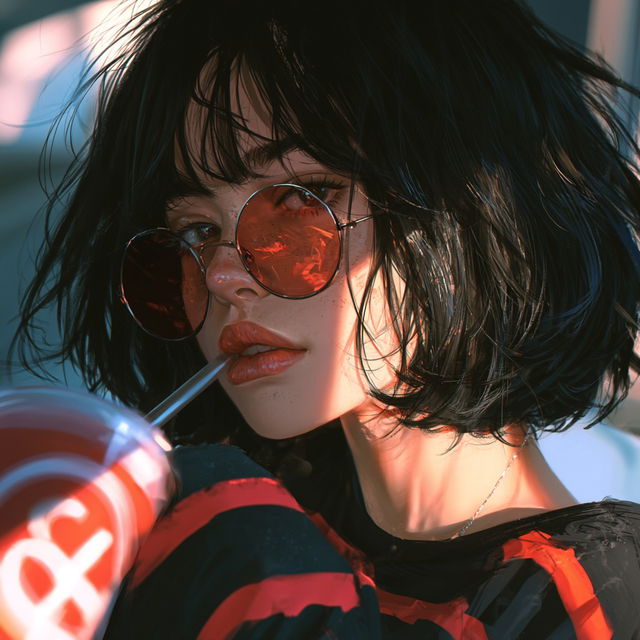 Guweiz style, Midjourney V8.2, render 1 of 4