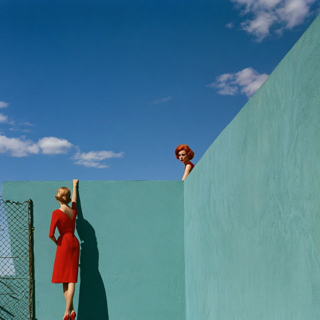 Guy Bourdin style, Midjourney V8.2, render 2 of 4
