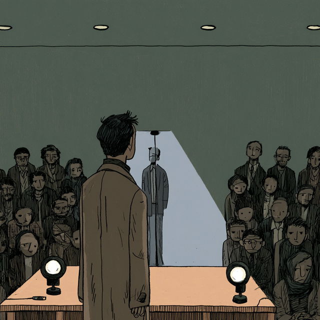 Guy Delisle style, Midjourney V8.2, render 2 of 4