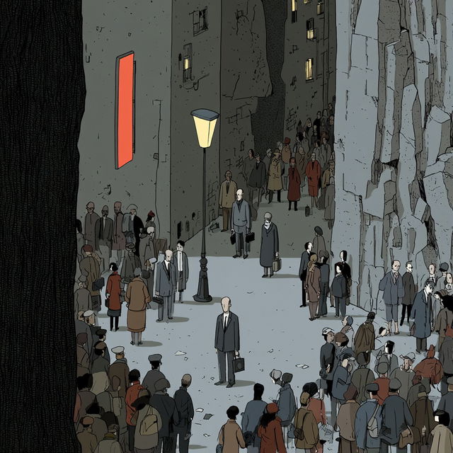 Guy Delisle style, Midjourney V8.2, render 1 of 4