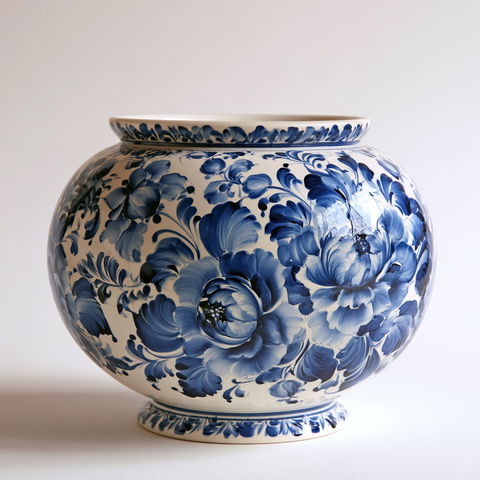 Gzhel ceramic style (Techniques), Midjourney V8.2