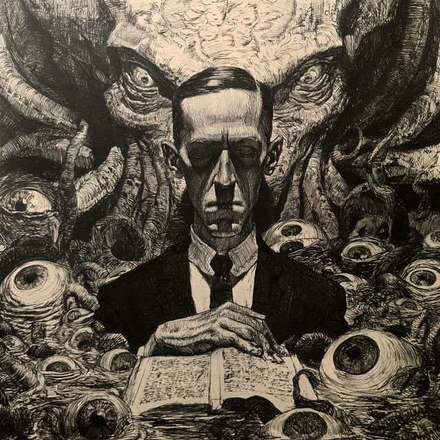 H. P. Lovecraft style, Midjourney V8.2, render 1 of 4