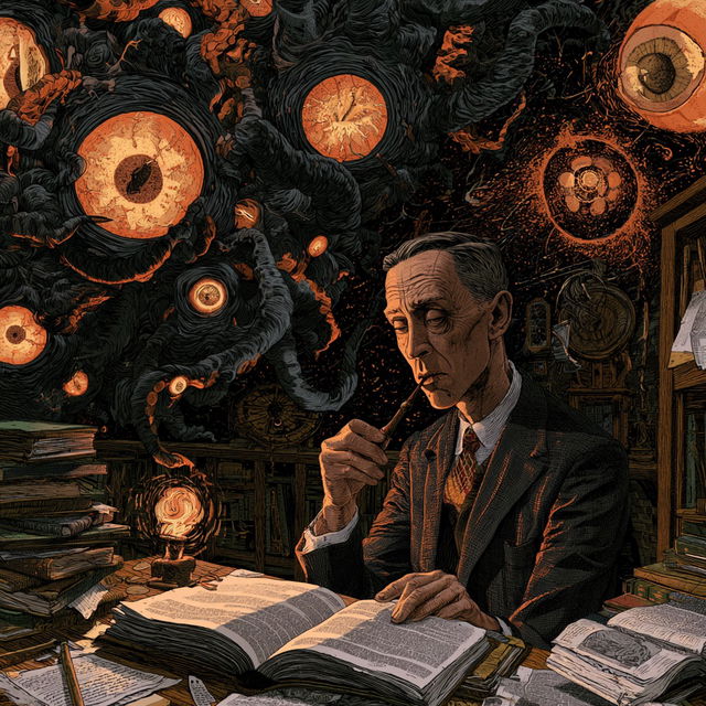 H. P. Lovecraft style, Midjourney V8.2, render 4 of 4