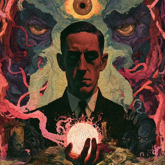 H. P. Lovecraft style, Midjourney V8.2, render 3 of 4