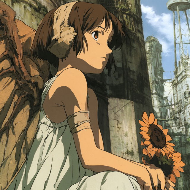 Haibane Renmei style, Midjourney V8.2, render 2 of 4