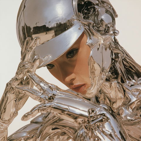 Hajime Sorayama style (Illustrators), Midjourney V8.2